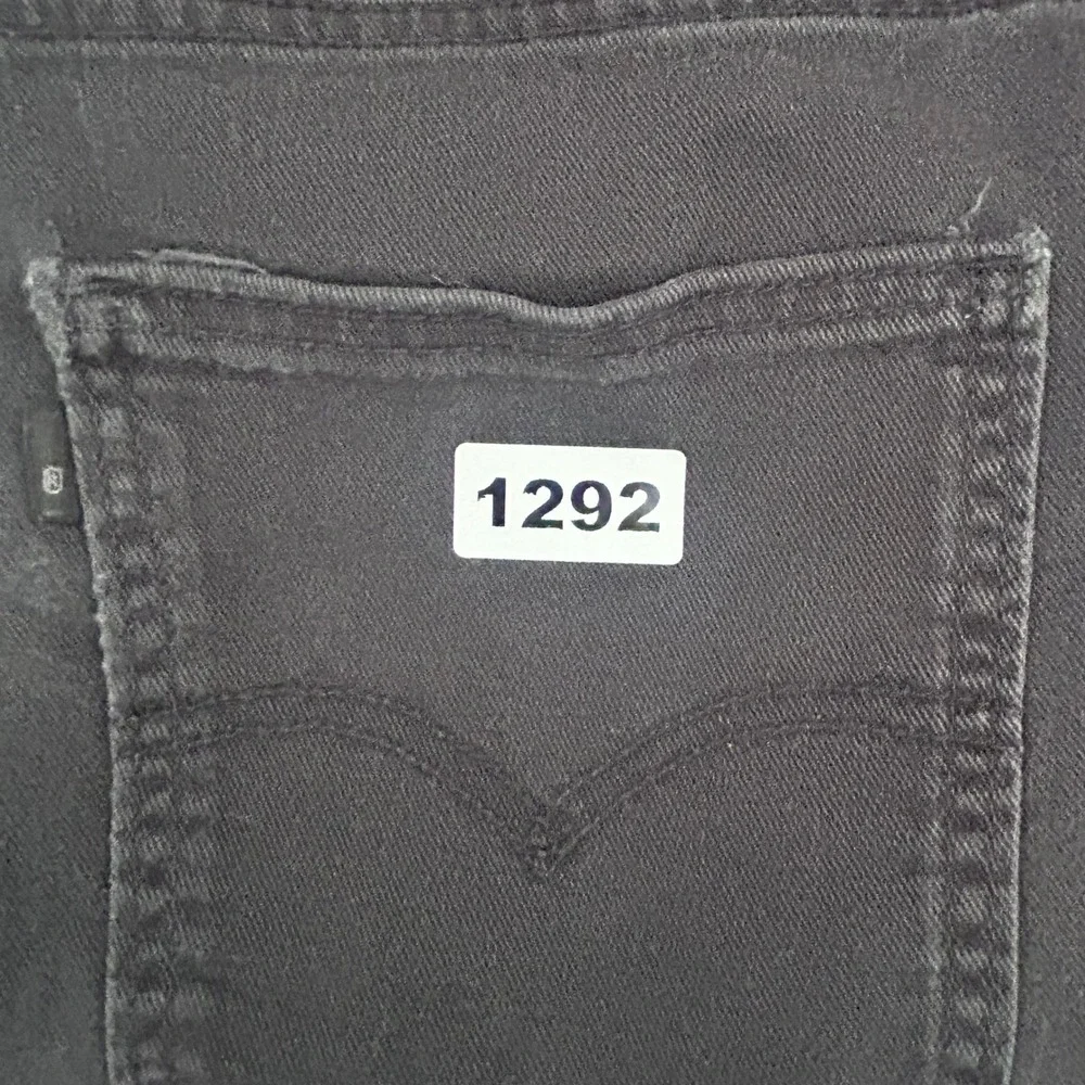 Levis 511‎ Slim Fit Jeans Mens 33x30 Black Faded Denim Pants 04511-1292